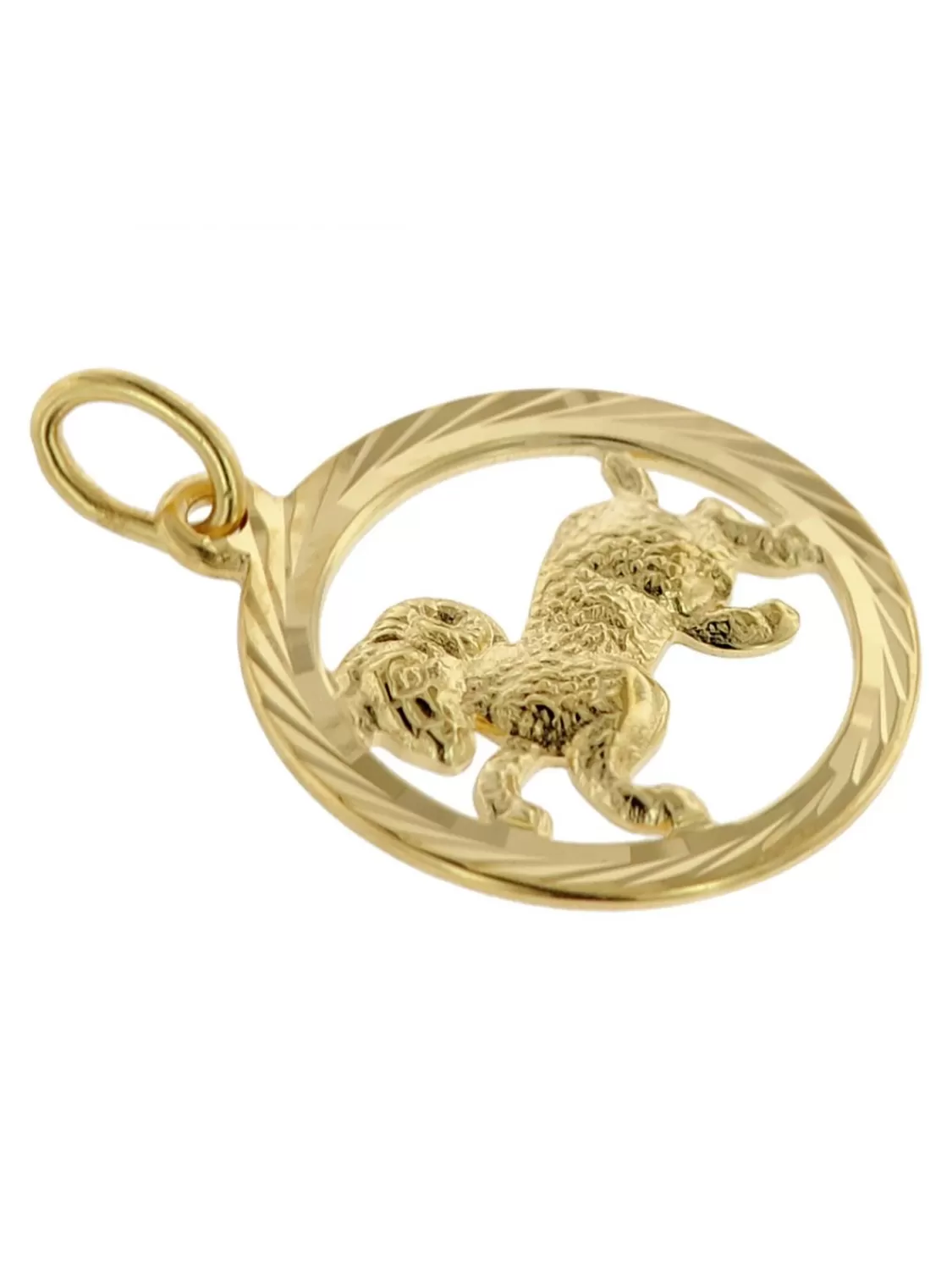 trendor Sternzeichen Widder 333 Gold Anhanger O 16 Mm | Herrenschmuck