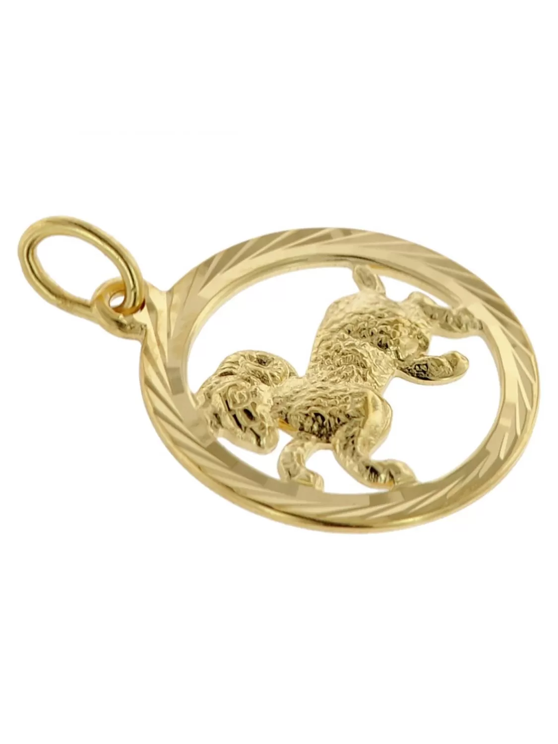 trendor Sternzeichen Widder Gold 333 Anhanger O 16 Mm + Halskette | Damenschmuck