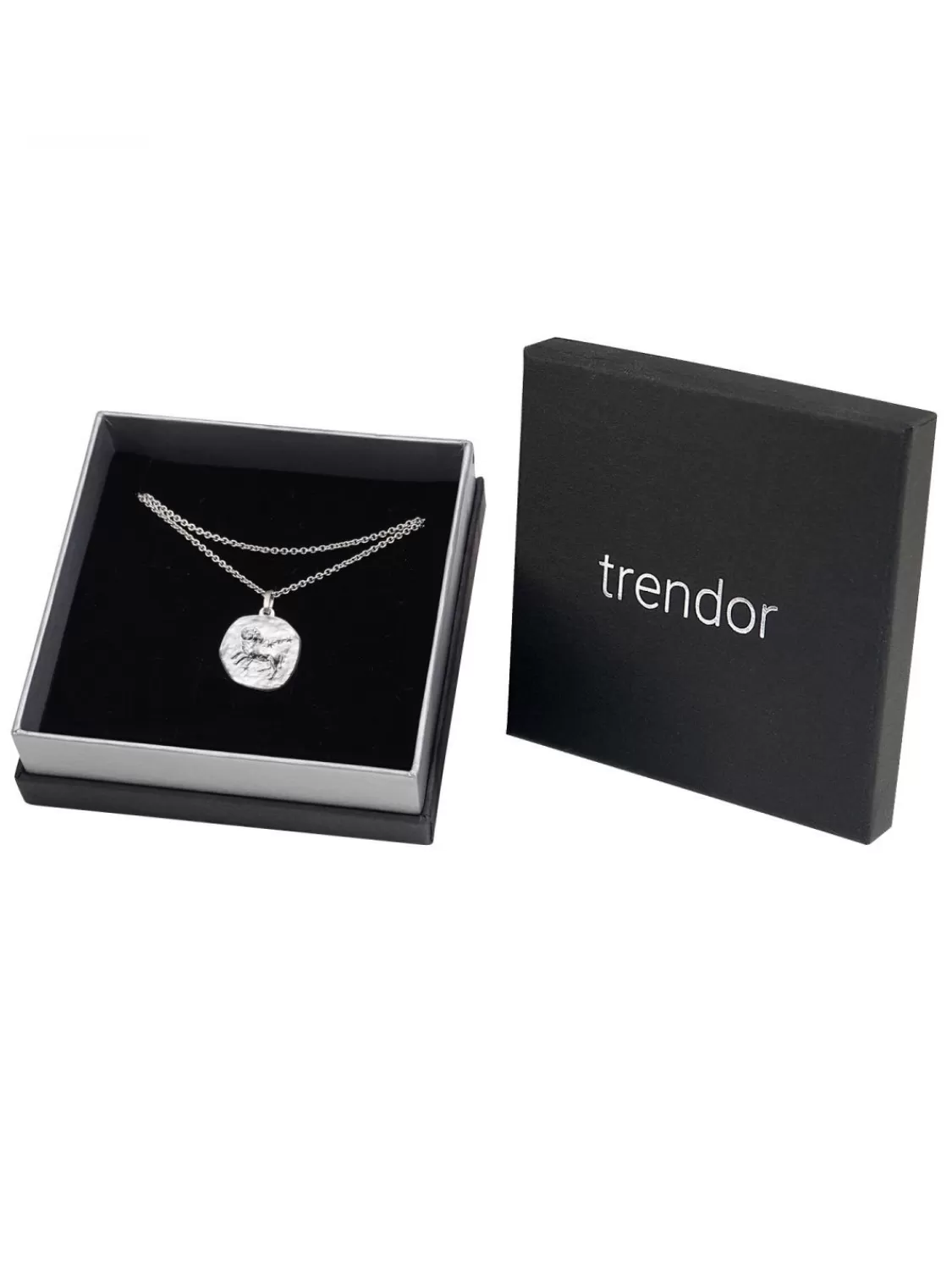 trendor Sternzeichen Widder Mit Halskette 925 Silber O 16 Mm | Herrenschmuck