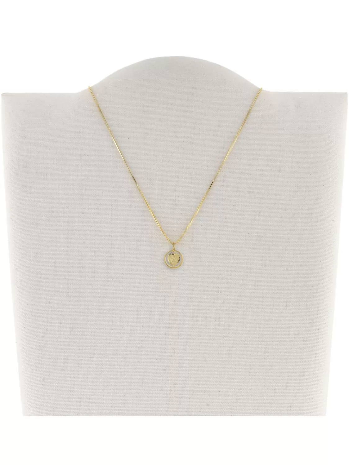 trendor Taufring Mit Engel-Herz Gold 585 / 14K Mit Plattierter Halskette | Kinderschmuck