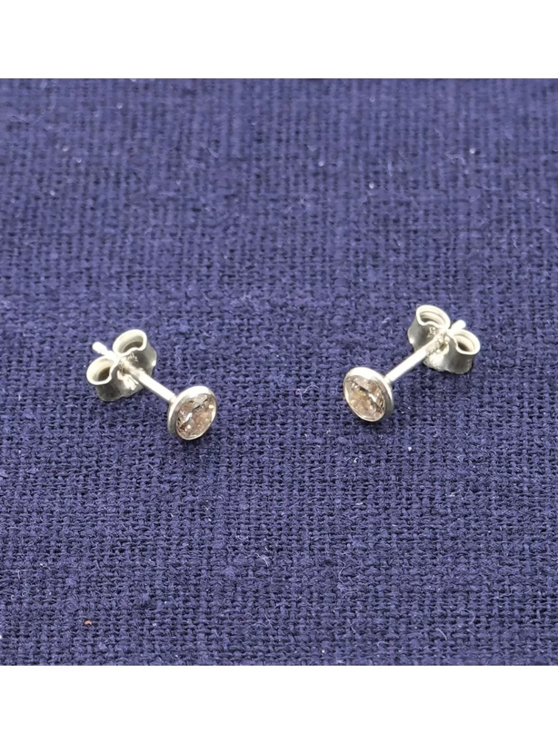 trendor Unisex Ohrringe 925 Silber Ohrstecker Mit Zirkonia 4,5 Mm | Herrenschmuck