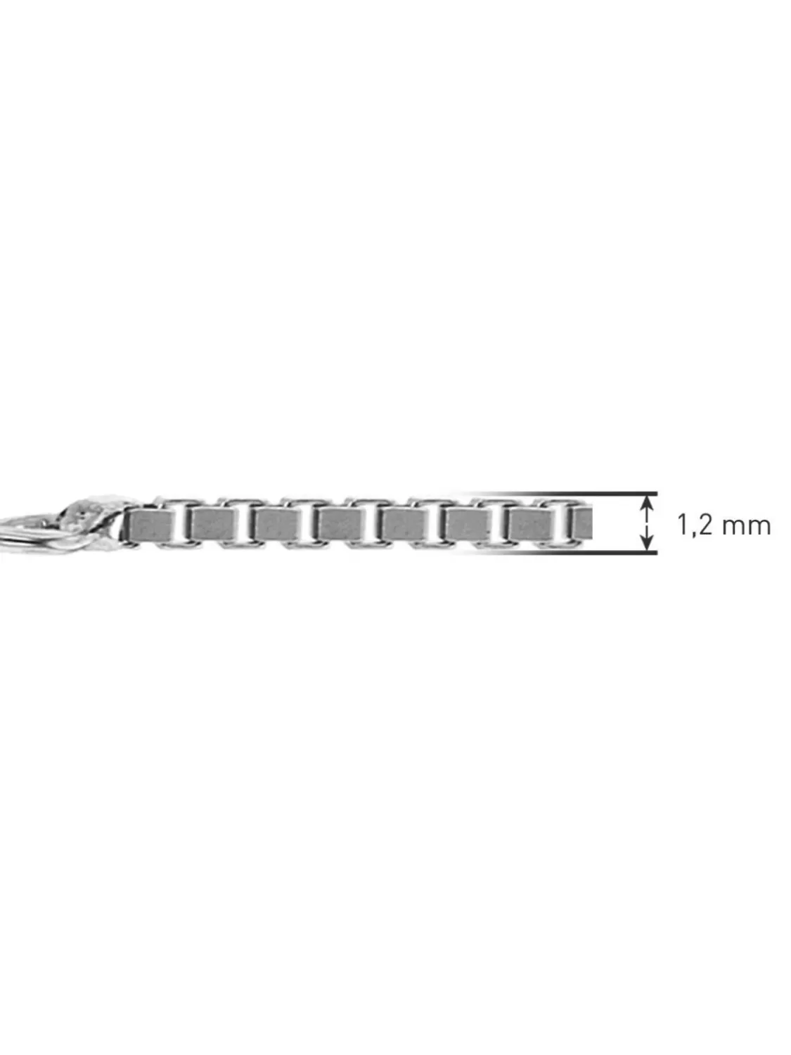 trendor Venezianer Kette Weisgold 585 Collierkette Starke 1,2 Mm | Damenschmuck