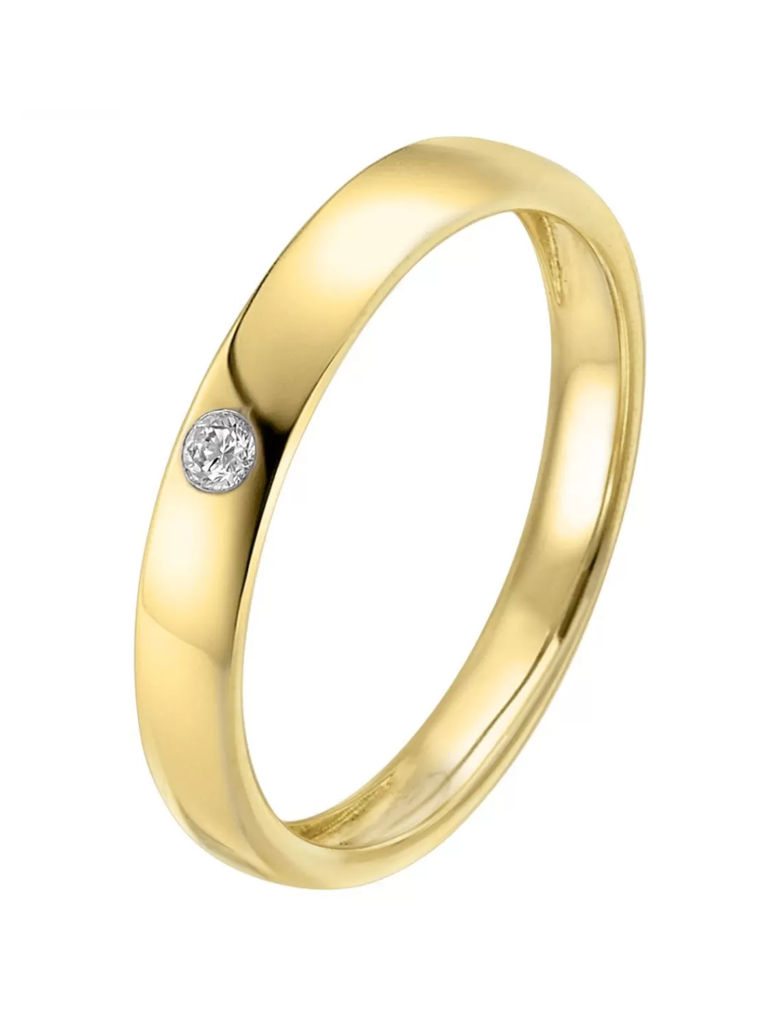 trendor Verlobungsring Mit Brillant Gold 585 / 14 Karat Diamantring | Damenschmuck