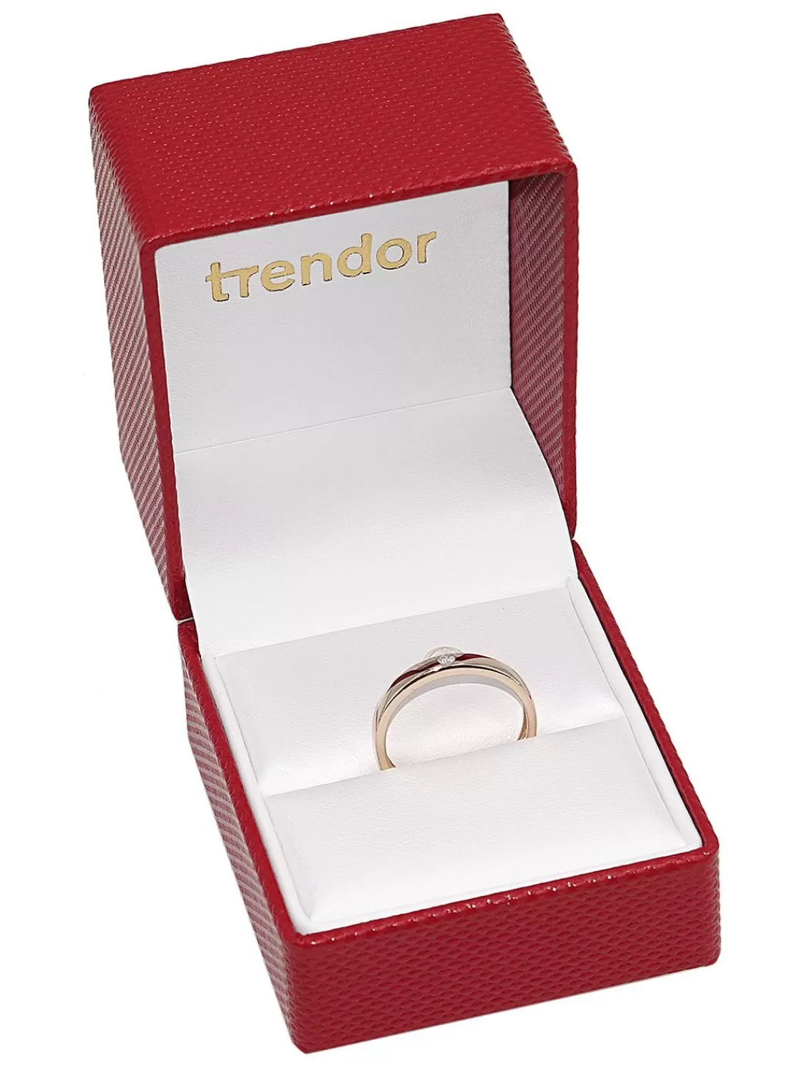 trendor Verlobungsring Mit Brillant Gold 585 / 14 Karat Diamantring | Damenschmuck