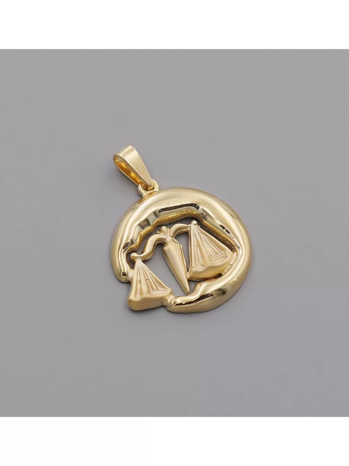 trendor Waage Sternzeichen Anhanger Gold 333 (8 Karat) O 21 Mm | Herrenschmuck