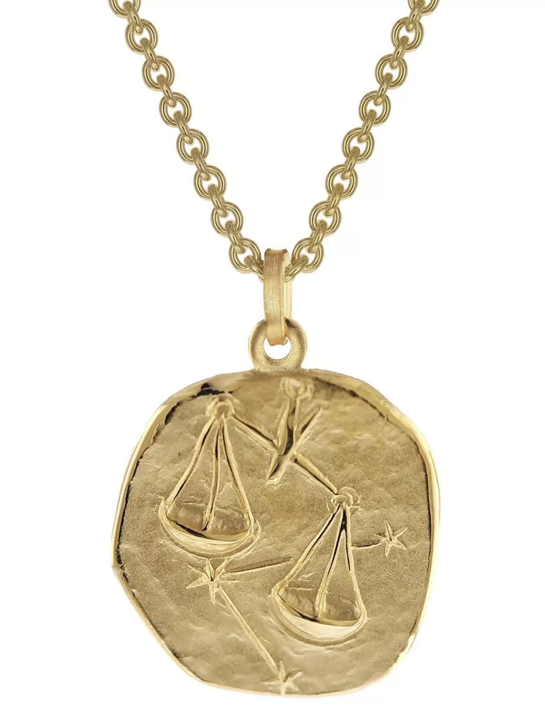 trendor Waage Sternzeichen O 20 Mm Herren-Halskette Gold Auf Silber | Herrenschmuck