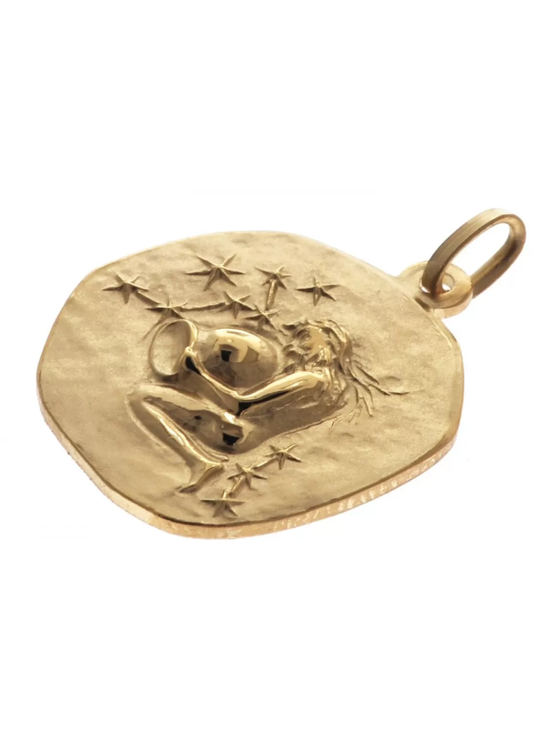 trendor Wassermann Sternzeichen O 20 Mm Herrenkette Gold Auf Silber | Herrenschmuck