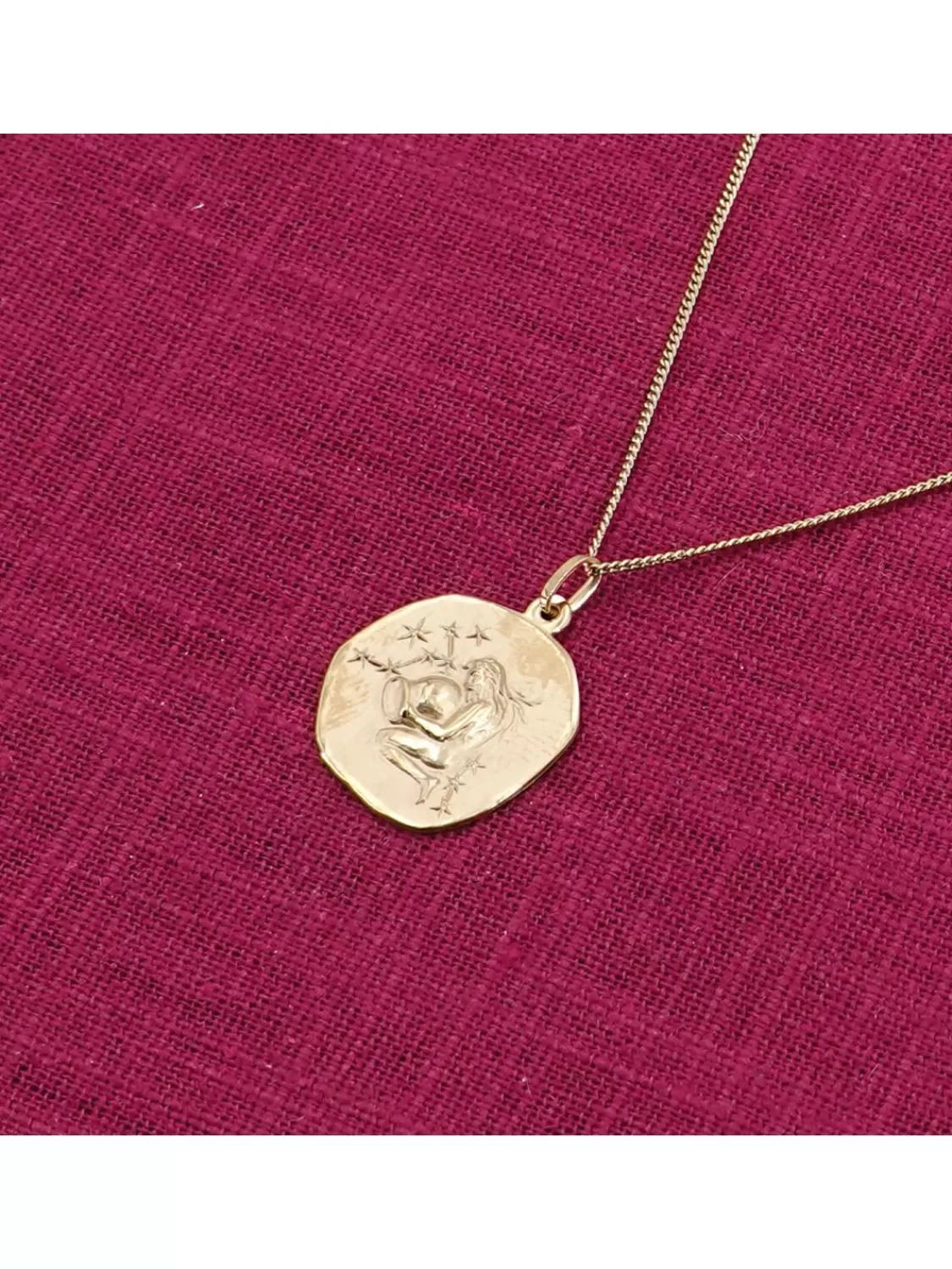 trendor Wassermann Sternzeichen O 20 Mm Mit 333/8K Herren-Goldkette | Herrenschmuck