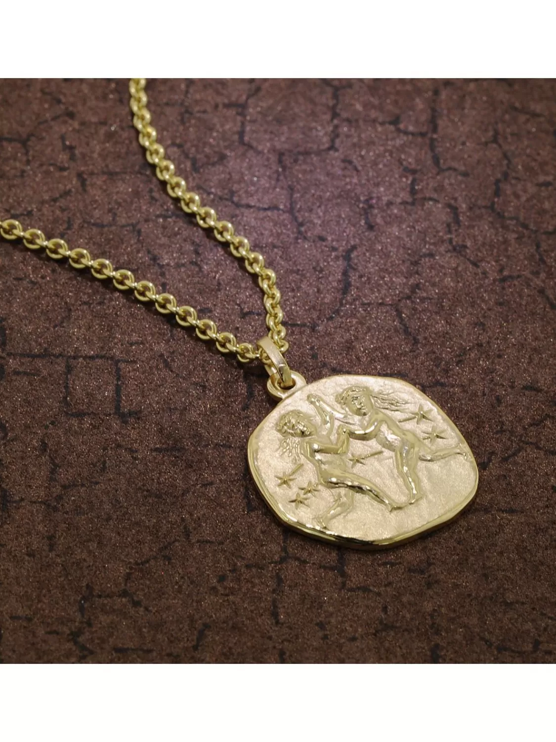 trendor Zwilling Sternzeichen O 20 Mm Herrenkette Gold Auf Silber | Herrenschmuck