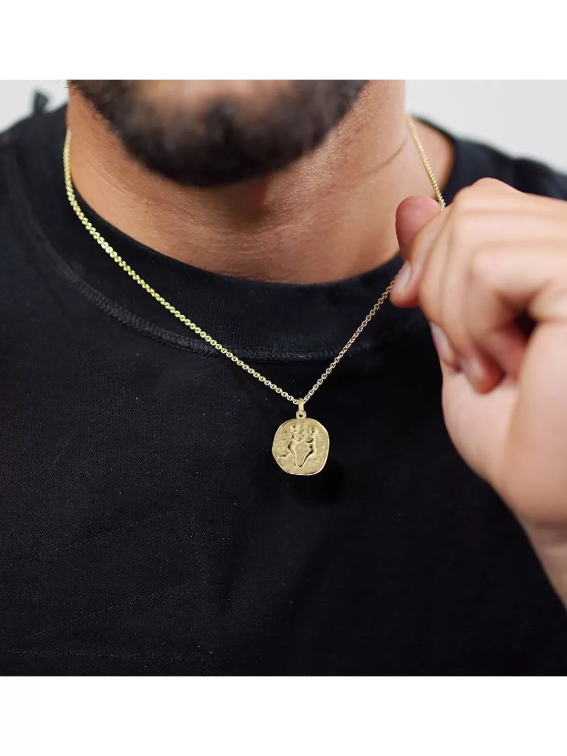 trendor Zwilling Sternzeichen O 20 Mm Herrenkette Gold Auf Silber | Herrenschmuck