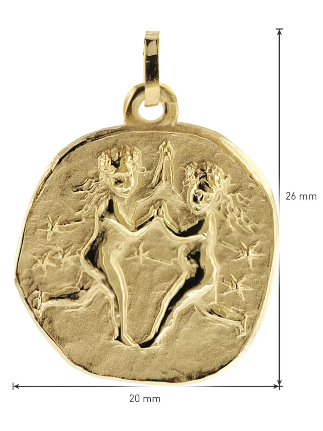 trendor Zwilling Sternzeichen O 20 Mm Herrenkette Gold Auf Silber | Herrenschmuck