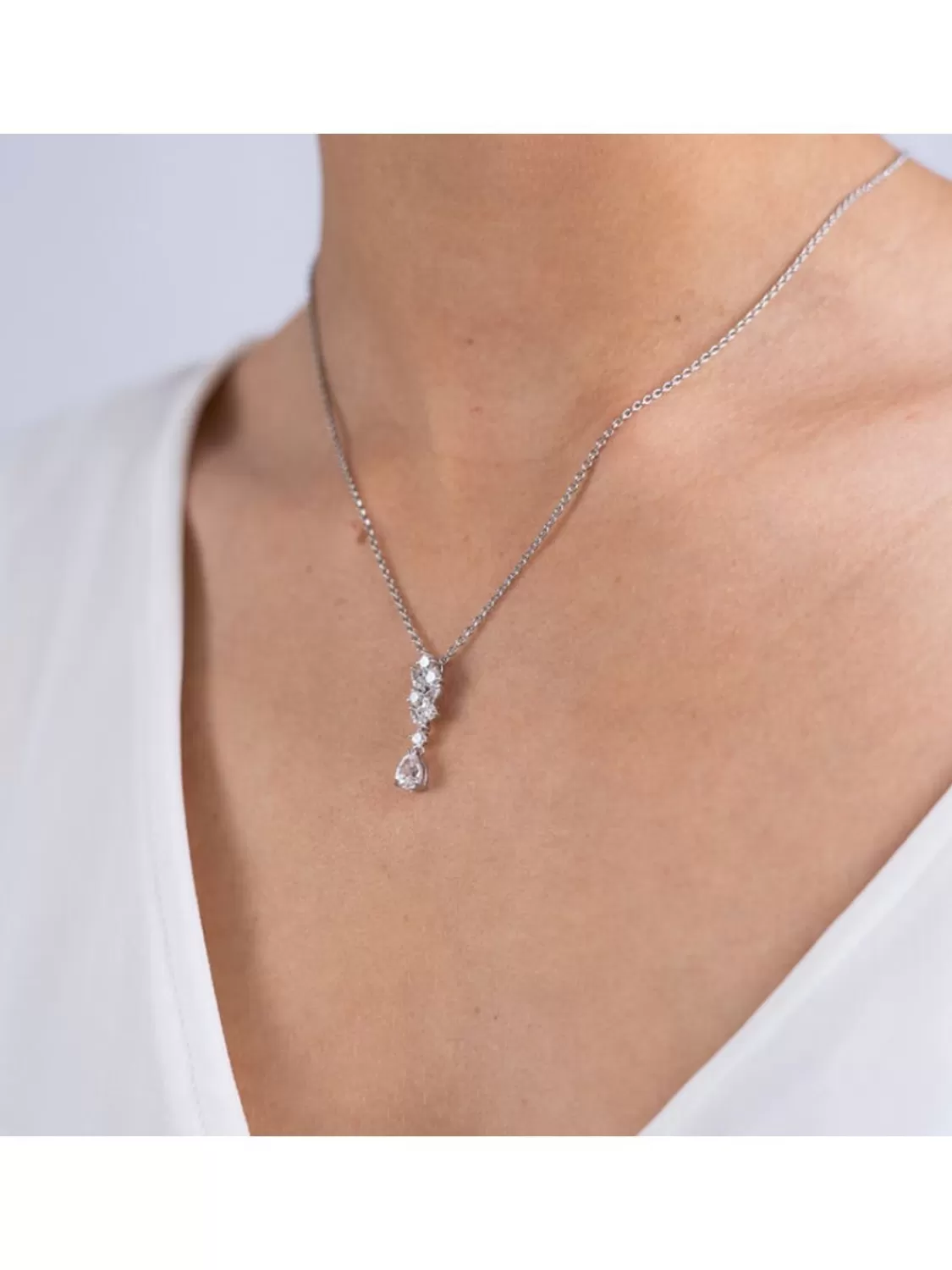 Viventy Damen-Halskette Silber 925 Mit Zirkonia | Damenschmuck