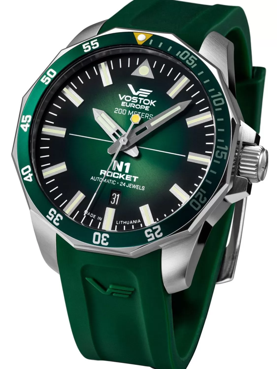 Vostok Europe Herren-Armbanduhr Automatik Rocket N1 Grun | Herrenuhren