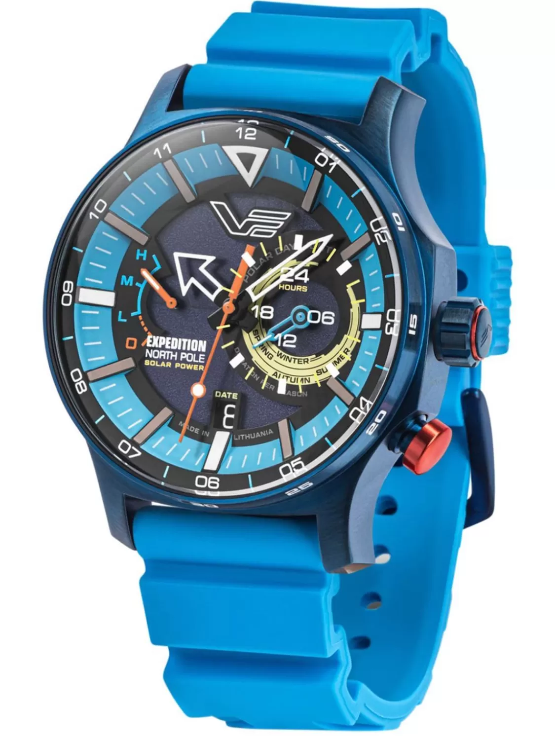 Vostok Europe Herren-Armbanduhr Solar Polar Ice Hellblau | Herrenuhren