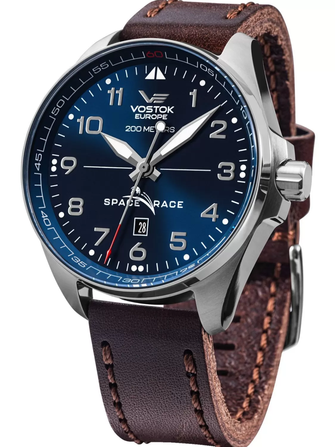 Vostok Europe Herren-Automatikuhr Space Race Braun/Blau | Herrenuhren