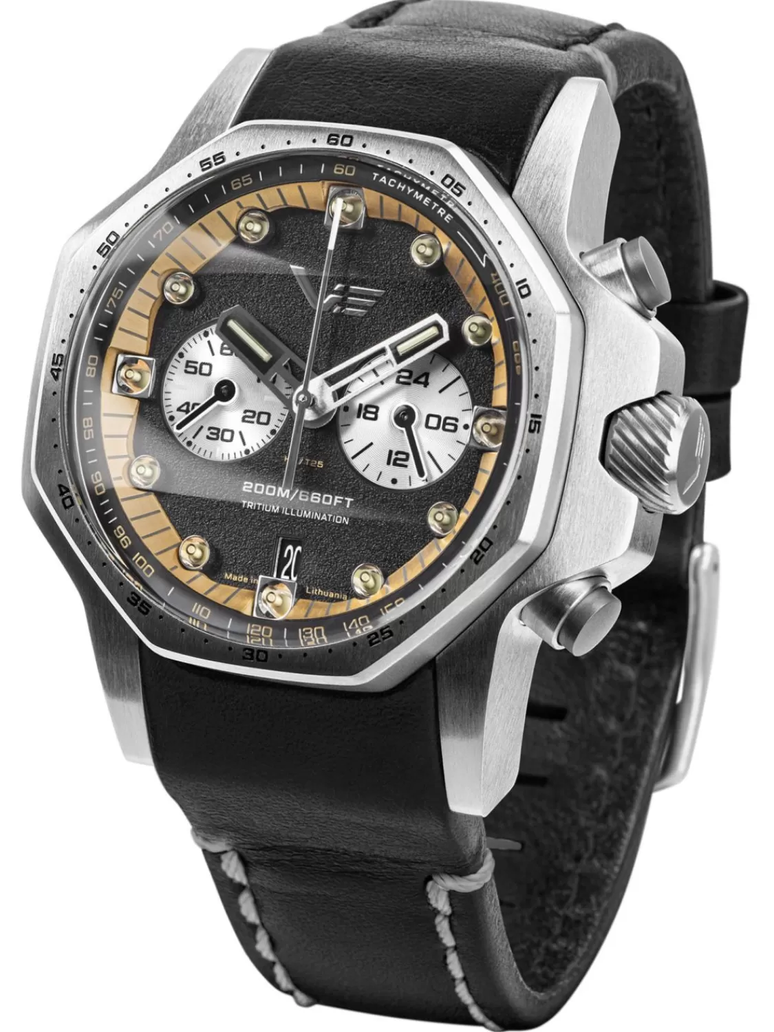 Vostok Europe Herrenuhr Atomic Age Chronograph Schwarz | Herrenuhren