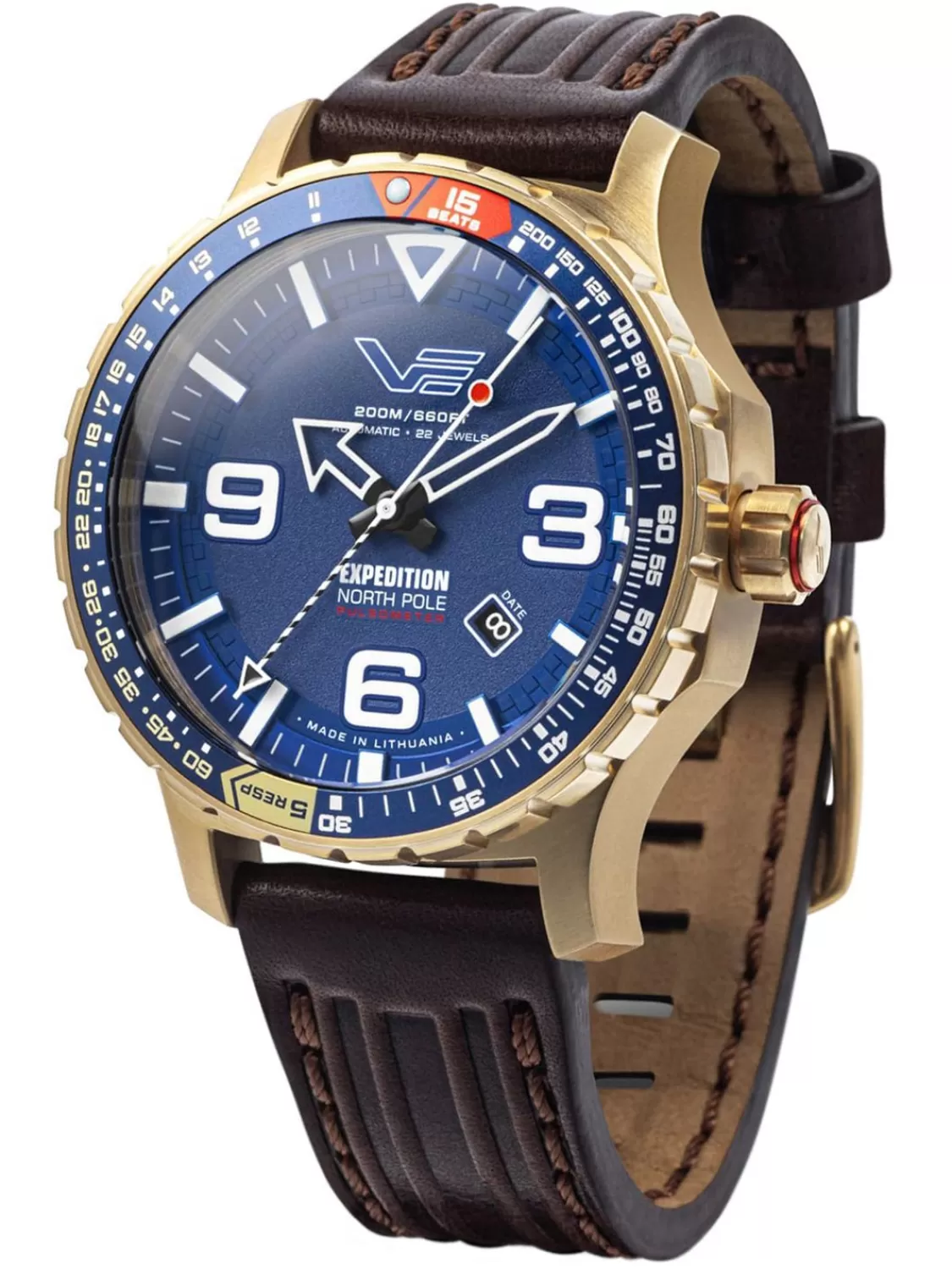 Vostok Europe Herrenuhr Automatik Polar Sun Blau/Braun | Herrenuhren