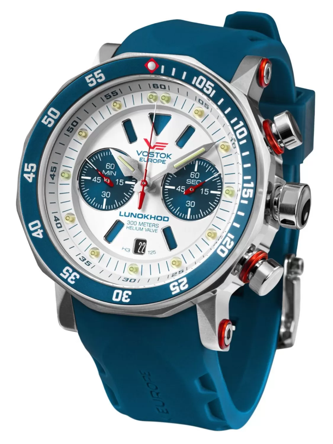 Vostok Europe Herrenuhr Chronograph Lunokhod 2 Mit Blauem Band | Herrenuhren