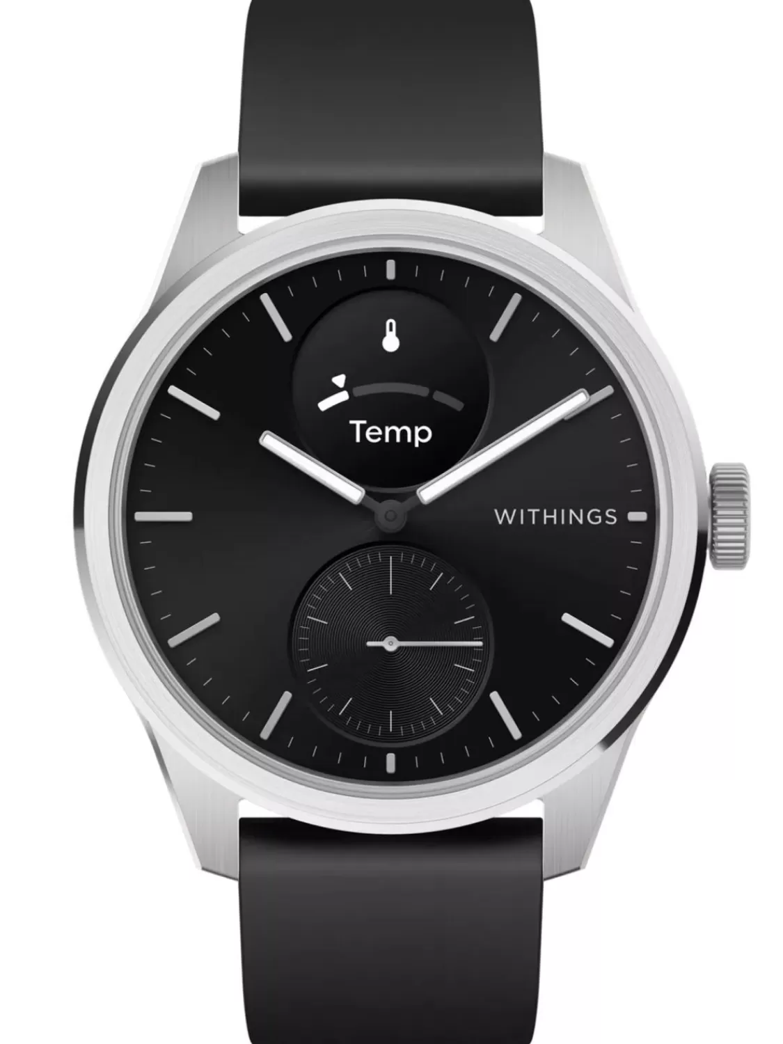 Withings Smartwatch Scanwatch 2 Silber/Schwarz 42 Mm | Herrenuhren