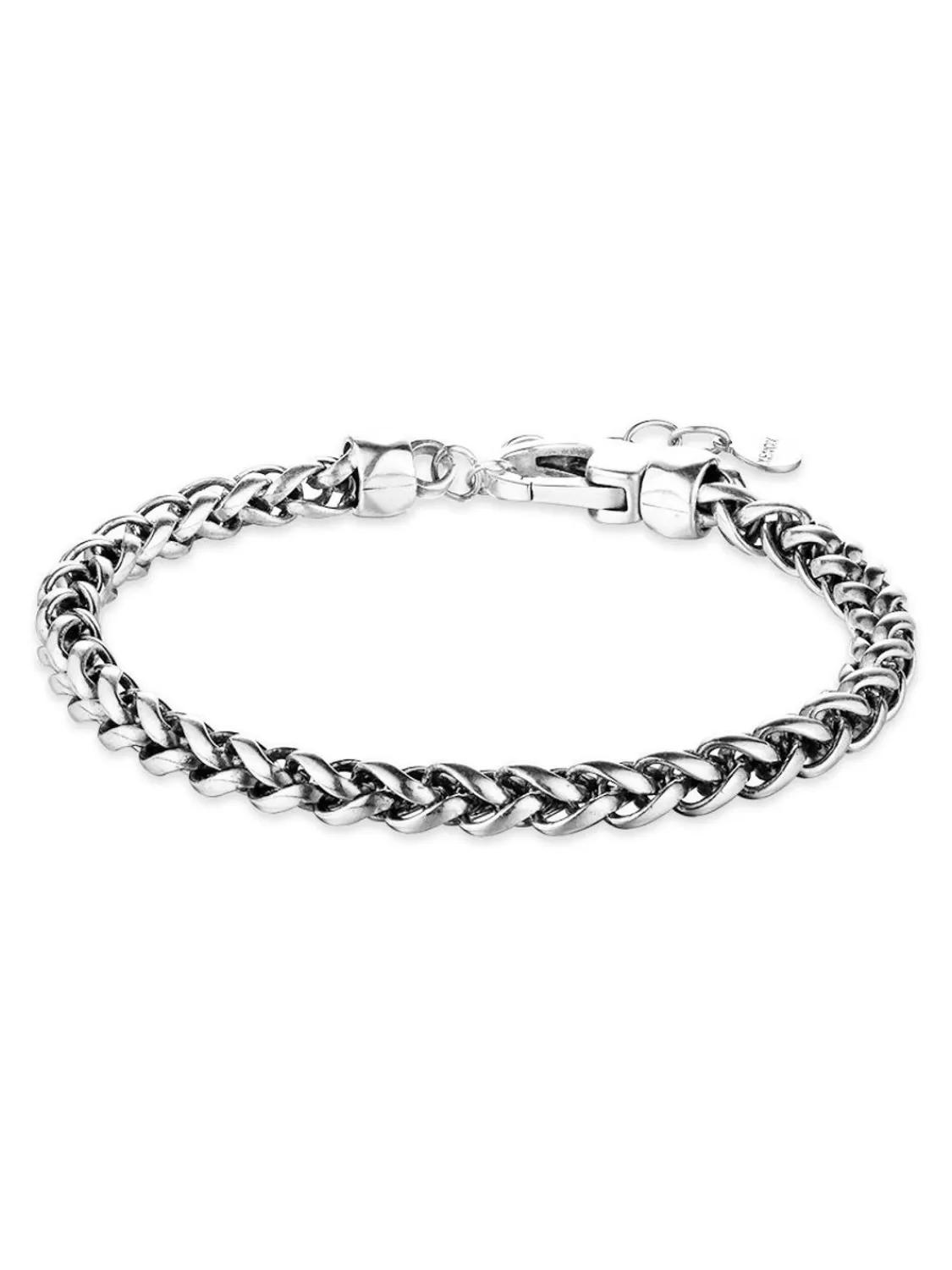 Xenox Herren-Armband 925 Silber Zopfkette 4 Mm | Herrenschmuck