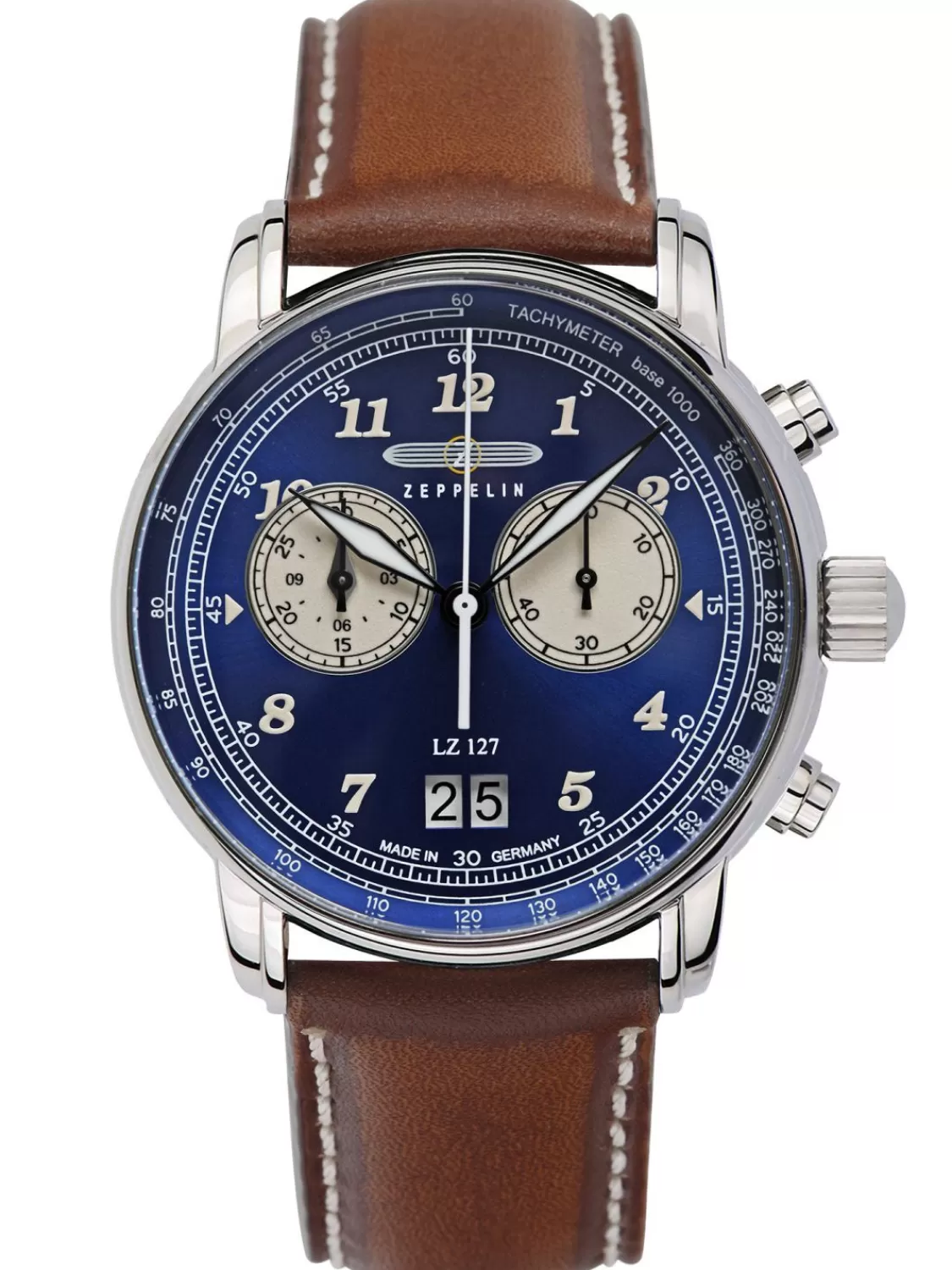 Zeppelin Herrenuhr Chronograph Lz 127 Braun/Blau | Herrenuhren